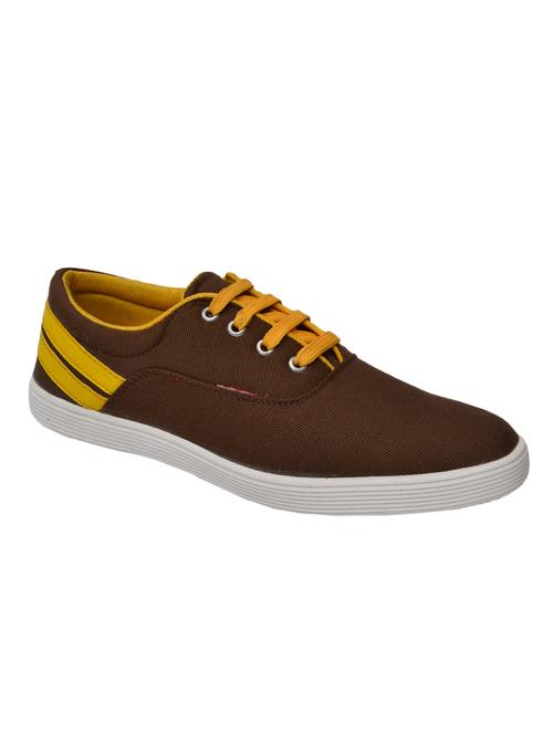 brown leatherette sneakers - 10862187 - Very Small Image - 1
