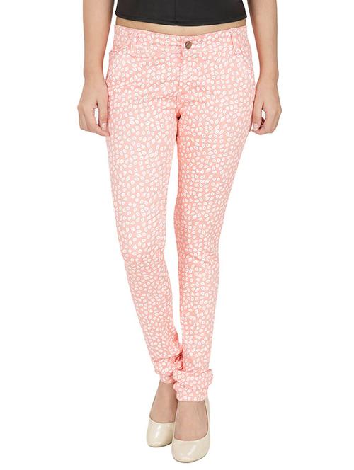 peach cotton jeans - 10862277 - Very Small Image - 1