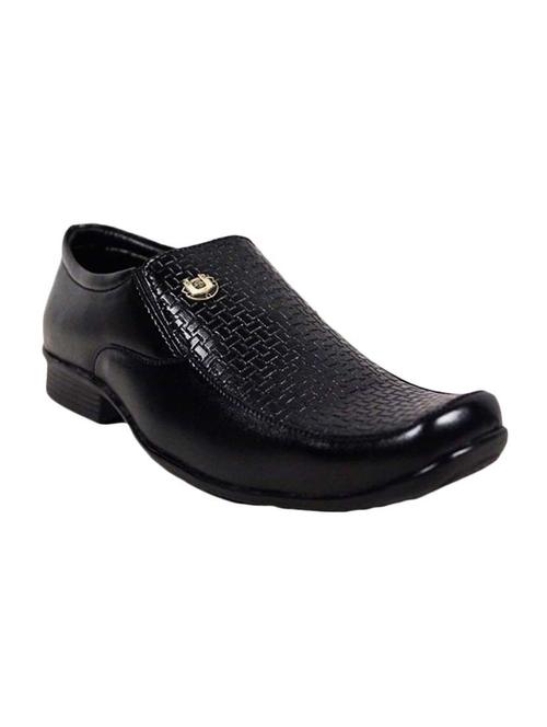 black faux leather loafers - 10864456 - Very Small Image - 1