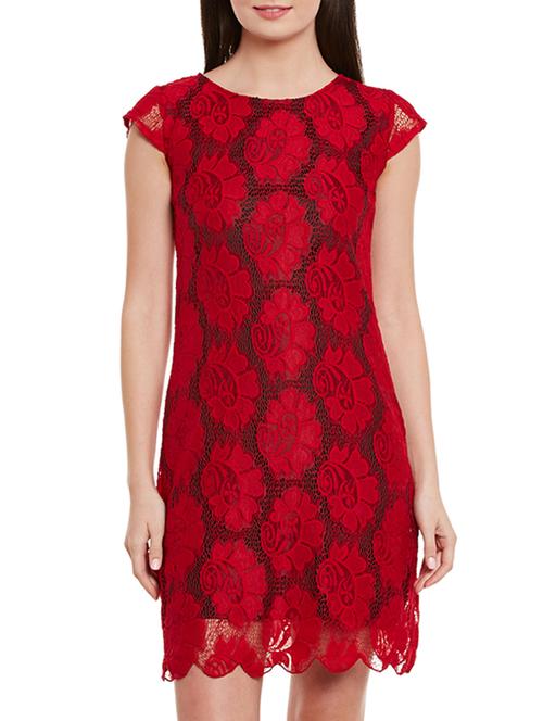 red lace dress - 10874833 - Very Small Image - 1
