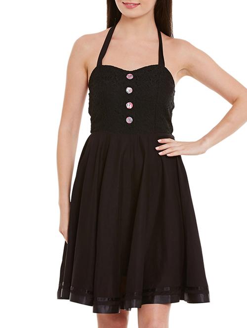 black cotton dress - 10874834 - Very Small Image - 1