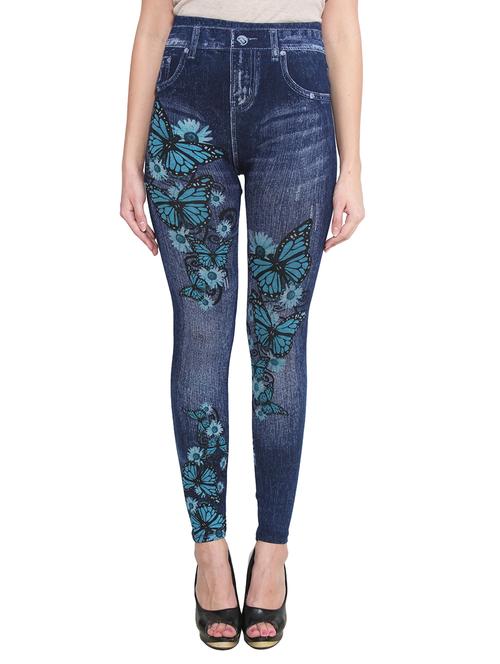 blue cotton jeggings - 10874904 - Very Small Image - 1