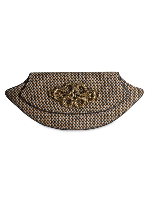 Embellished woven pattern clutch - 1087992 - Very Small Image - 1