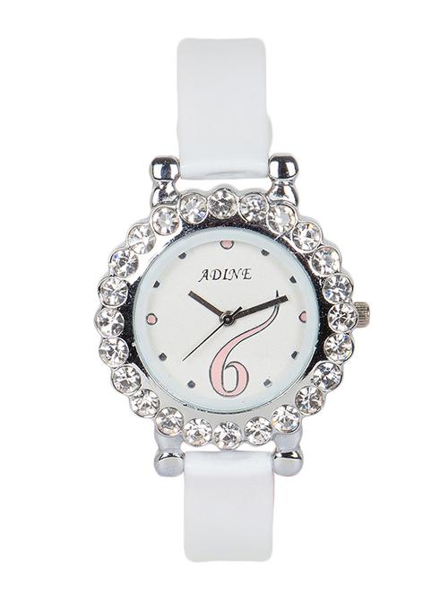 white studded analog dial watch - 10885072 - Very Small Image - 1