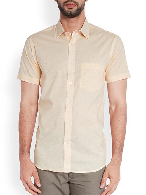 medium yellow cotton casual shirt - 10888780 - Very Small Image - 1
