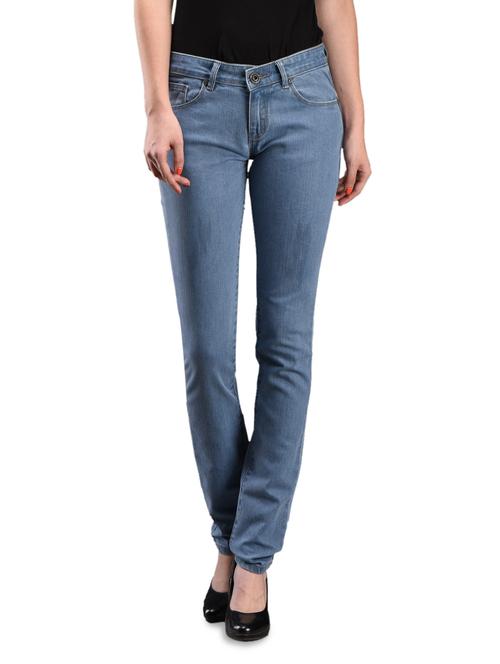 plain solid light blue denim jeans - 1089210 - Very Small Image - 1