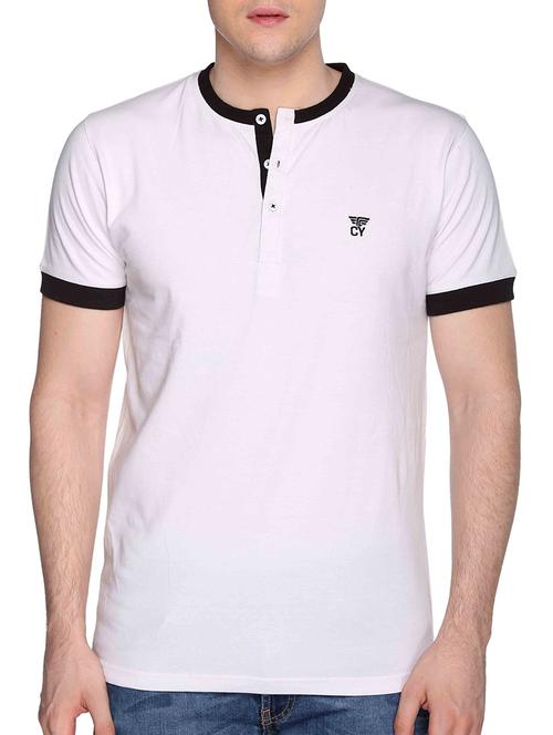 white cotton blend tshirt - 10892272 - Very Small Image - 1