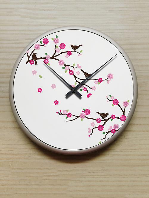 Bright Blossom Round Wall Clock - 10899013 - Very Small Image - 1