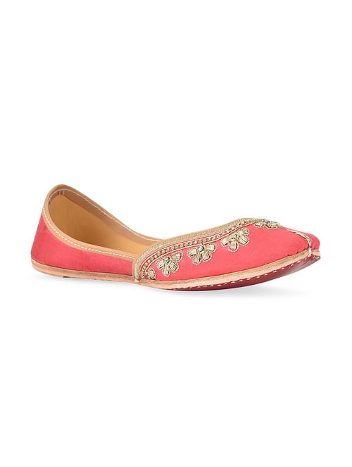 pink embellished leather mojris - 10900452 - Very Small Image - 1