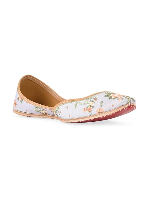 Grey rose print leather mojris - 10900453 - Very Small Image - 1