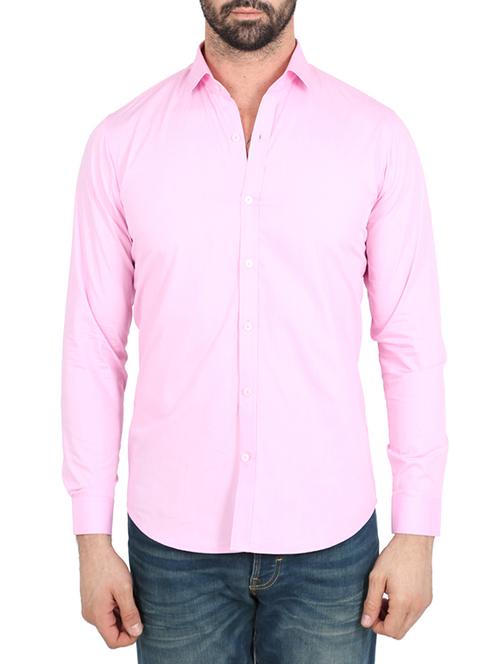 pinck cotton casual shirt - 10904485 - Very Small Image - 1