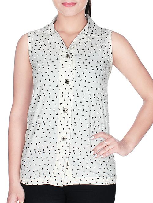 white crepe shirt - 10904979 - Very Small Image - 1