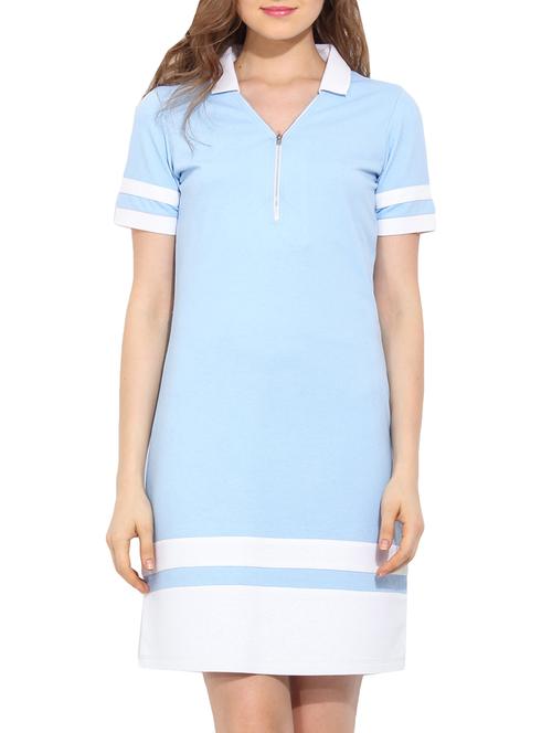 blue cotton dress - 10906685 - Very Small Image - 1