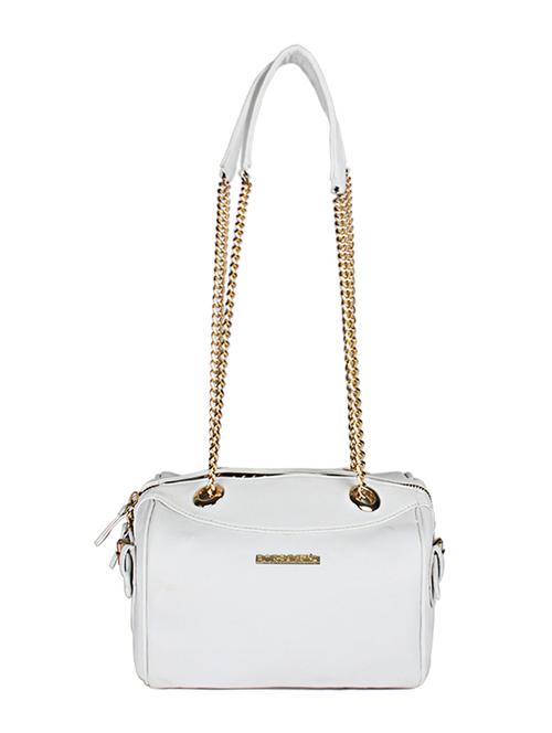 white sling bag with metal strap - 10907336 - Very Small Image - 1