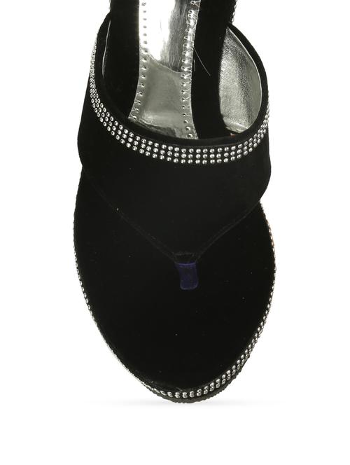black open thong wedge - 1090915 - Very Small Image - 1