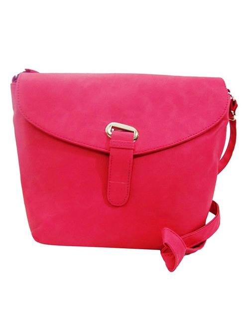 pink leatherette sling bag - 10910099 - Very Small Image - 1