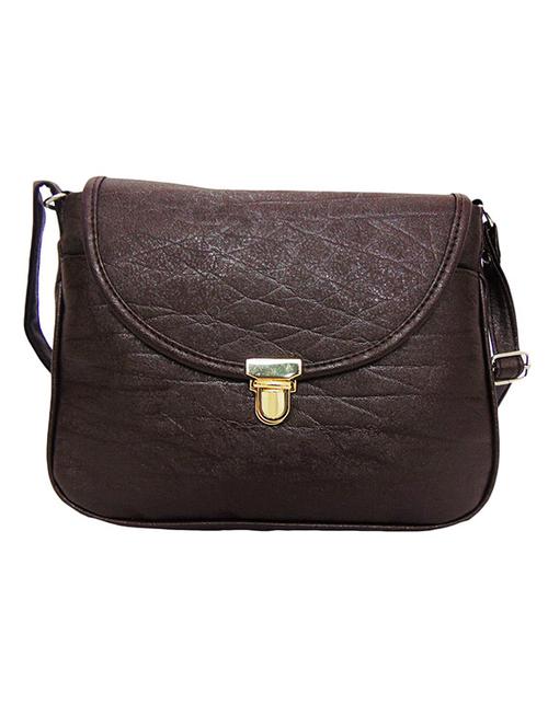 brown leatherette sling bag - 10910179 - Very Small Image - 1