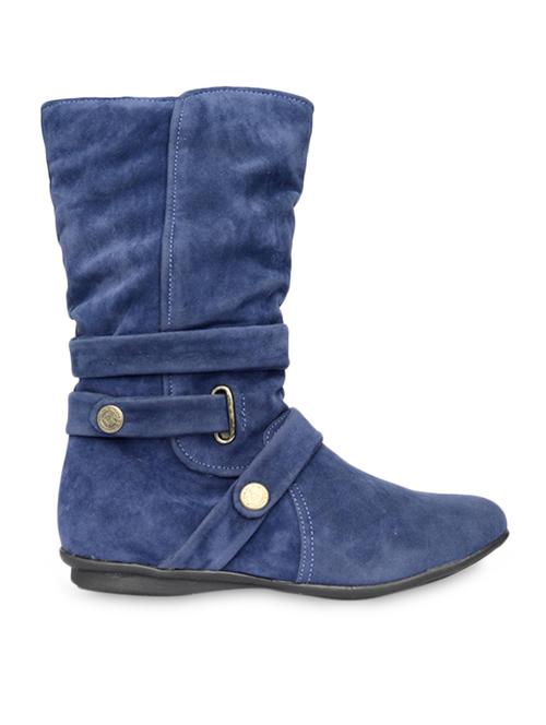 blue suede multiple straps boots - 1091085 - Very Small Image - 1