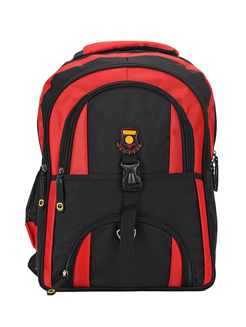 black & red polyester backpack - 10911345 - Very Small Image - 1
