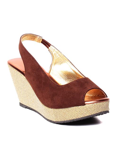 ruby brown wedges sandals - 10913619 - Very Small Image - 1