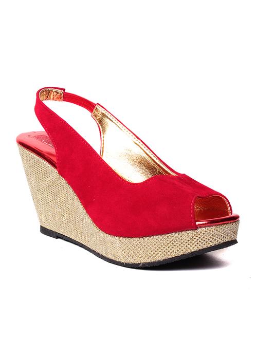 ruby red wedges sandals - 10913624 - Very Small Image - 1