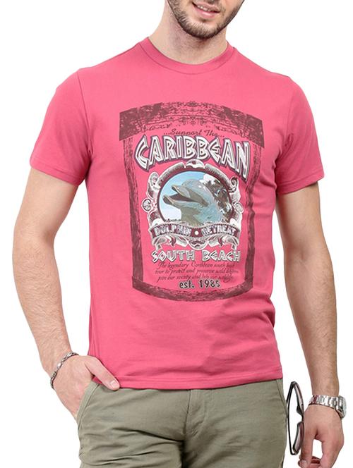 pink cotton t-shirt - 10914831 - Very Small Image - 1