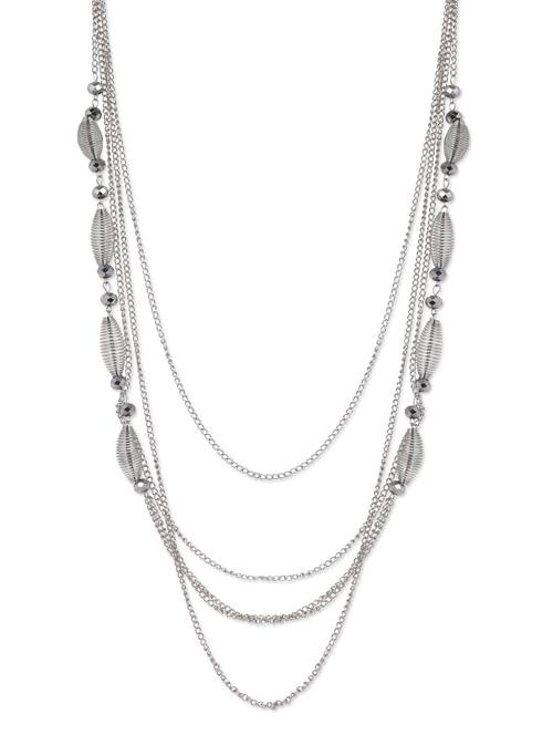 multilayered metal chain long neckpiece - 1091613 - Very Small Image - 1