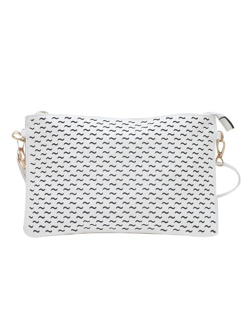 white leatherette sling bag - 10924604 - Very Small Image - 1