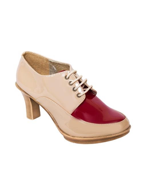 beige leatherette ankle boot - 10925366 - Very Small Image - 1