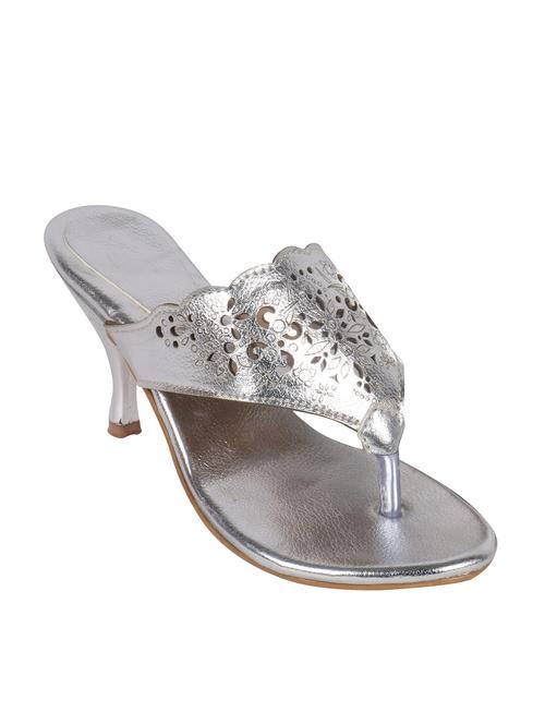 silver leatherette sandal - 10925410 - Very Small Image - 1
