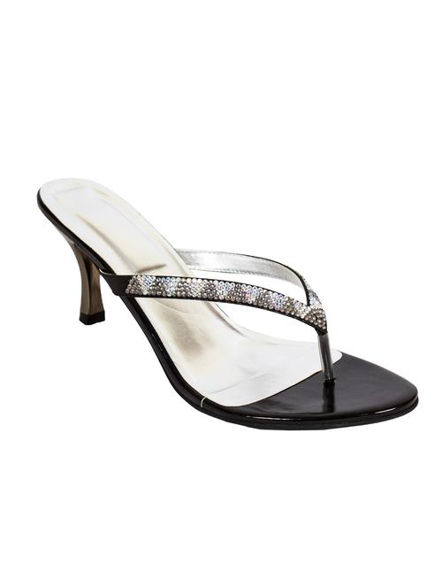 black leatherette sandal - 10925427 - Very Small Image - 1