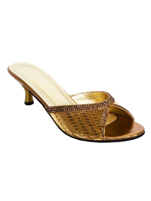 copper leatherette sandal - 10925441 - Very Small Image - 1