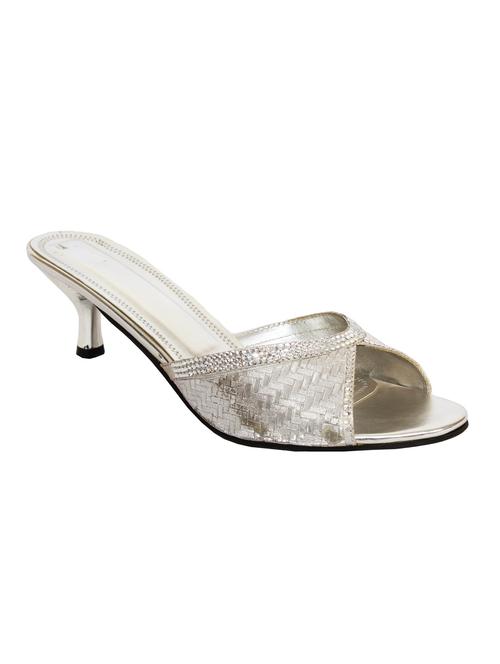 silver leatherette sandal - 10925445 - Very Small Image - 1