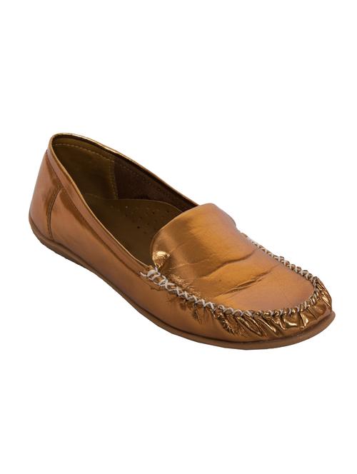 copper leatherette slip on loafer - 10925488 - Very Small Image - 1