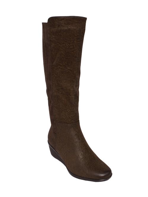 brown leatherette boot - 10925524 - Very Small Image - 1