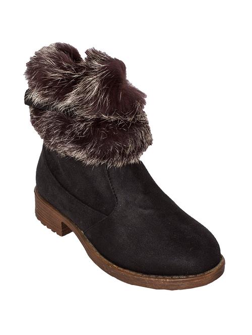 black leatherette ankle boot - 10925542 - Very Small Image - 1