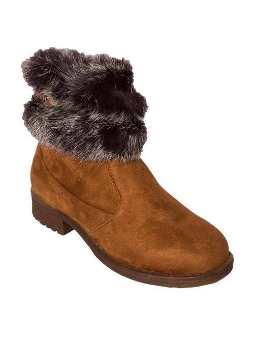 tan leatherette boot - 10925543 - Very Small Image - 1