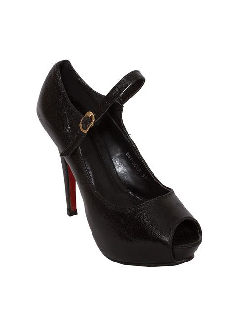 black leatherette sandal - 10925598 - Very Small Image - 1