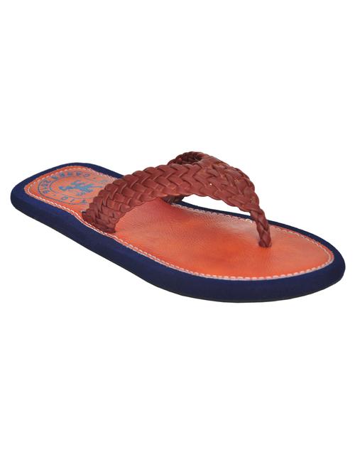tan leatherette flip flops - 10927332 - Very Small Image - 1