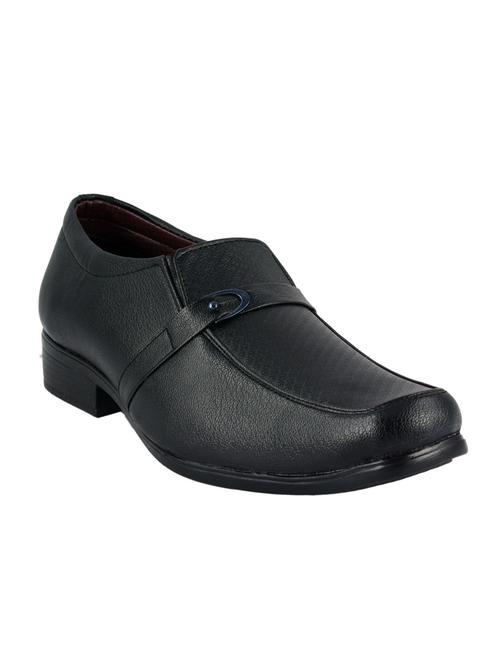 black leatherette slip on shoe - 10934655 - Very Small Image - 1