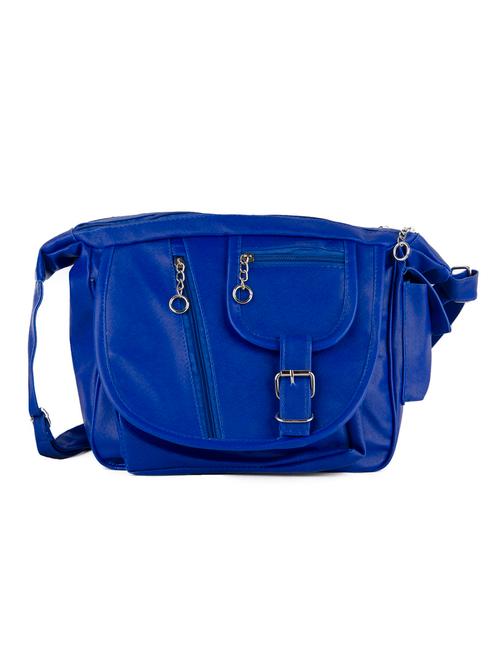 blue leatherette handbag - 10935162 - Very Small Image - 1