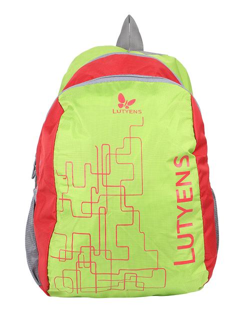 green, red polyester backpack - 10936591 - Very Small Image - 1