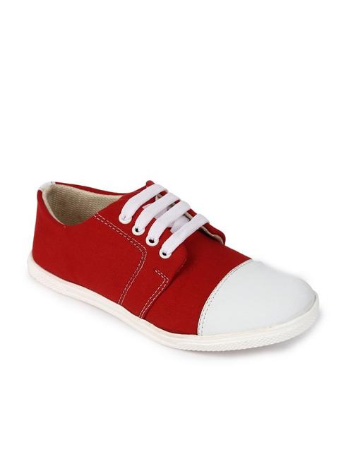 red canvas sneakers - 10944839 - Very Small Image - 1