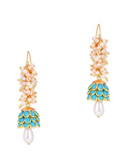 blue metal alloy earring - 10945090 - Very Small Image - 1
