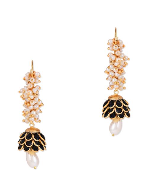 black metal alloy earring - 10945091 - Very Small Image - 1