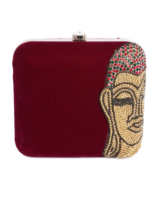 Sequined Buddha box clutch - 1094659 - Very Small Image - 1