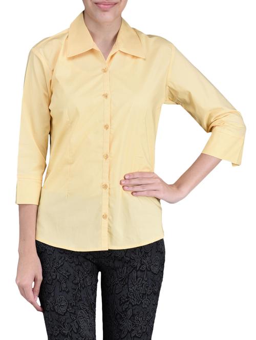 plain solid yellow shirt - 1095828 - Very Small Image - 1