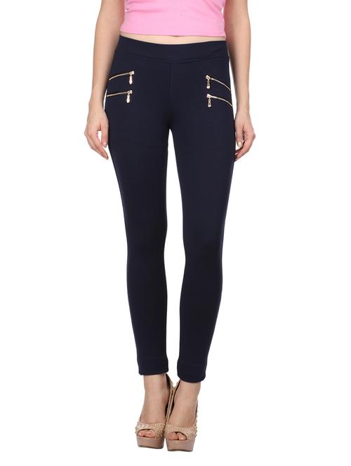 blue poly cotton jeggings - 10962309 - Very Small Image - 1