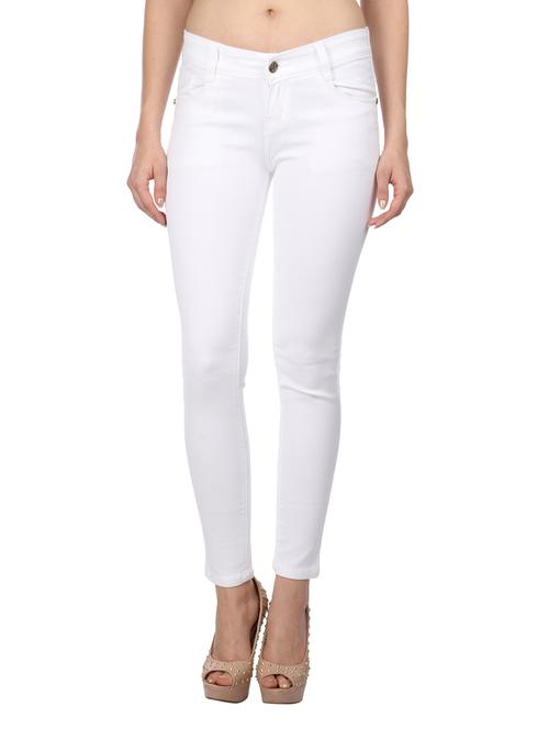 white polycotton jeans - 10962318 - Very Small Image - 1