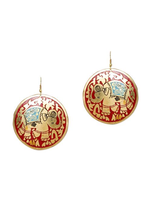 golden metal alloy earring - 10968701 - Very Small Image - 1